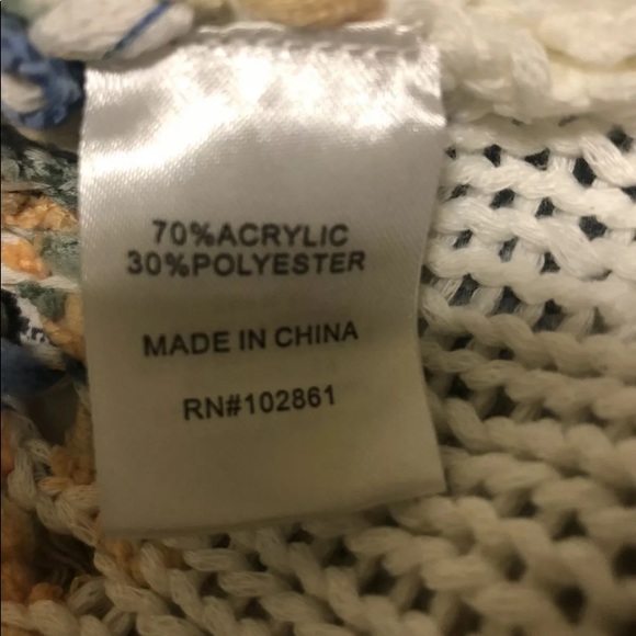 Adore Multicolour Fringe Knit Vest Size Small - Picture 6 of 6